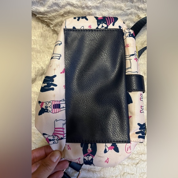 Lily Bloom, super cute, white French bulldog  (dog) satchel handbag. - Picture 2 of 10